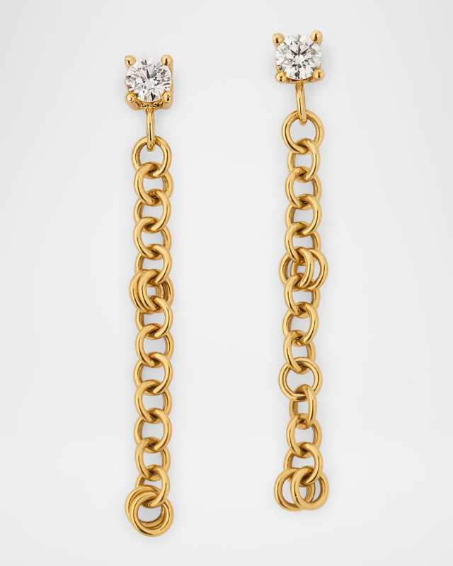 18K Anaka White Diamond Earrings